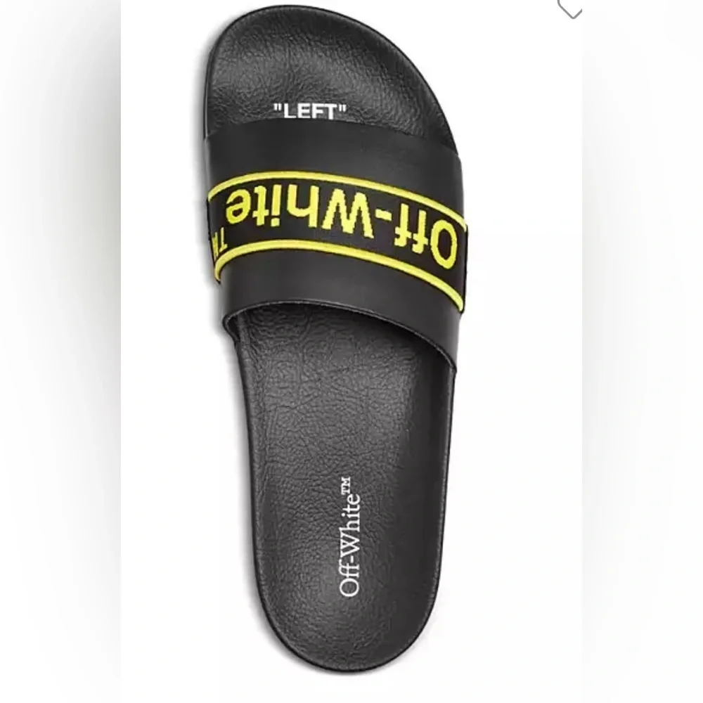 Off-White Men's Industrial Belt Logo Slide Sandals